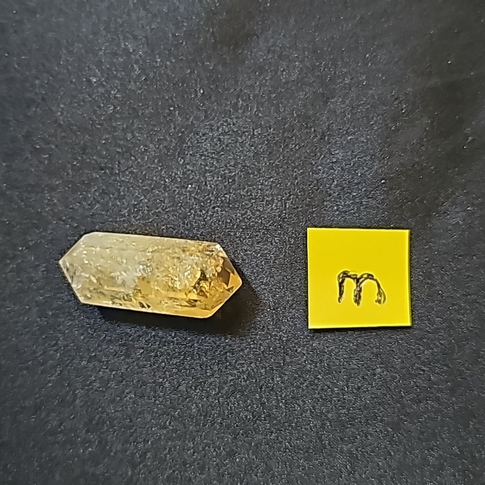 Yellow Tourmaline Stone Crystal Point - Picture 7 of 9
